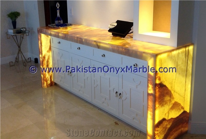 Best Professional Backlit Onyx Bar Tops