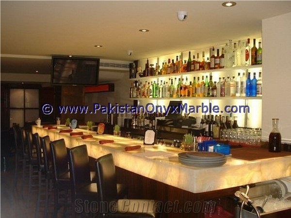 Best Professional Backlit Onyx Bar Tops