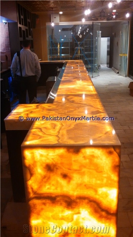 Best Professional Backlit Onyx Bar Tops