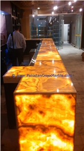Best Professional Backlit Onyx Bar Tops