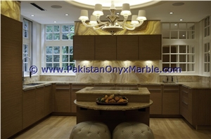 Economic Stylish Backlit Onyx Kitchen Countertops