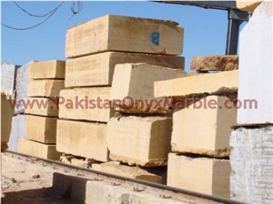 Export Quality Indus Gold Inca Gold Marble Monolama Blocks