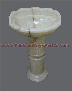 Export Quality Onyx Pedestals Sinks and Basins