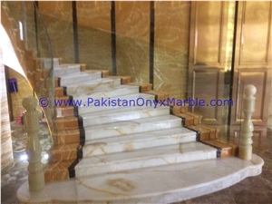 Factory Made Onyx Stair Steps, Onyx Treads and Risers Collection