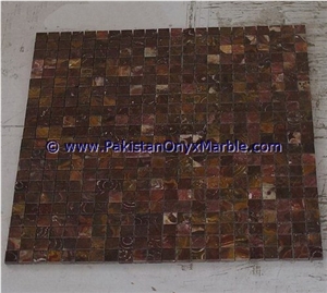 Hot Sell Multi Red Onyx Mosaic Tiles Collections