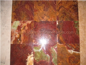 Latest Desgine Multi Red Onyx Tiles Collection