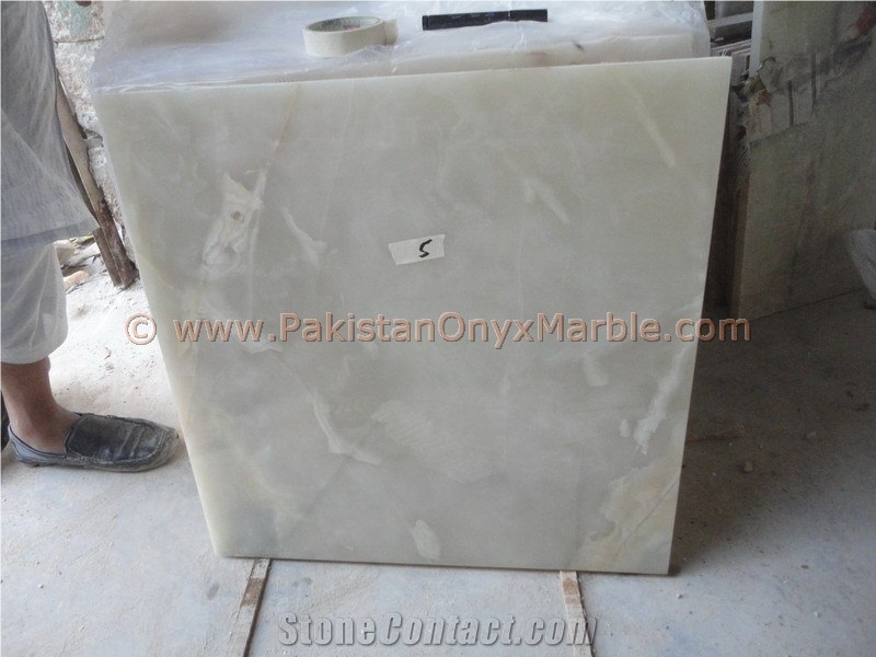 Modern Bright Pure White Onyx Tiles Collection
