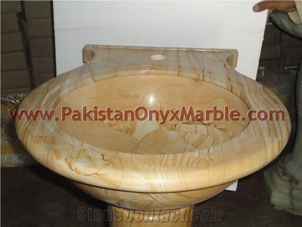 Modern Style Marble Pedestals Sinks and Basins