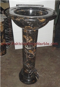 Modern Style Marble Pedestals Sinks and Basins