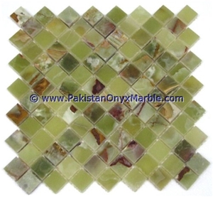 Natural Stone Dark Green Onyx Mosaic Tiles Collection Natural Stone Dark Green Onyx Mosaic Tiles Collection