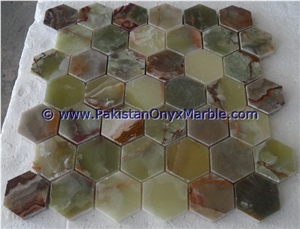 New Comming Item Dark Green Onyx Mosaic Tiles Collection