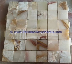 New Display Light Green Onyx Mosaic Tiles Collections