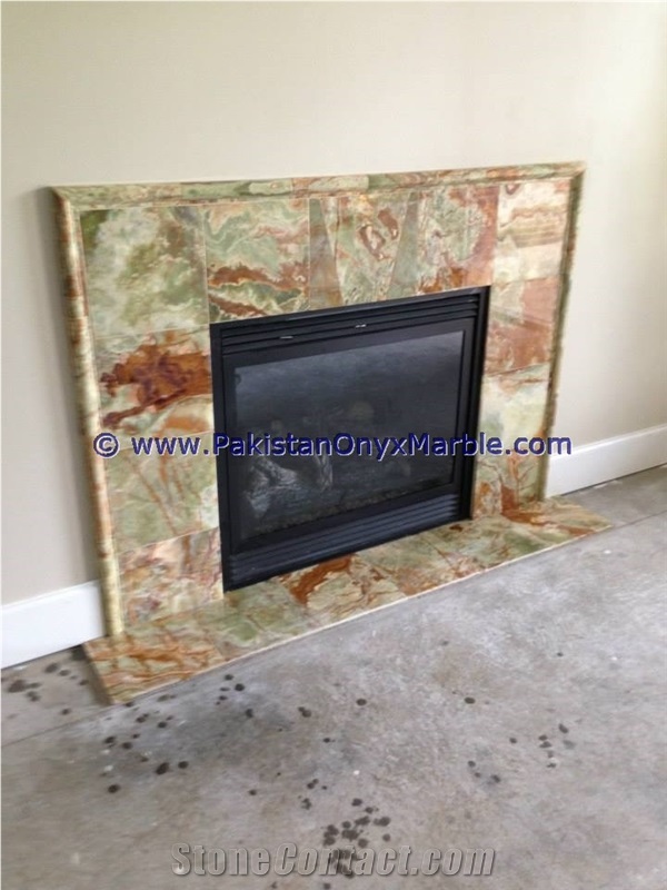 New Model 2017 Multi Green Onyx Fireplaces