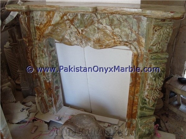 New Model 2017 Multi Green Onyx Fireplaces