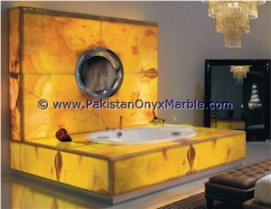 Newly Modern Onyx Bathroom Countertops