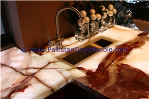 Newly Modern Onyx Bathroom Countertops