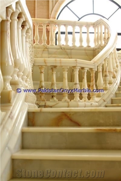 Pakistani Handemade Onyx Stair Steps, Onyx Treads and Risers Collection
