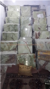 Polished Afghan Green Onyx Tiles Collection