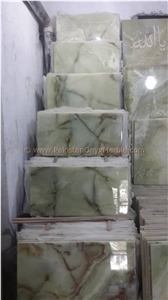 Polished Afghan Green Onyx Tiles Collection