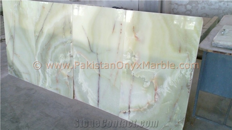 Polished Afghan Green Onyx Tiles Collection