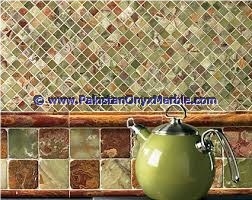 Professional Factory Made Multi Green Onyx Mosaic Tiles Collections