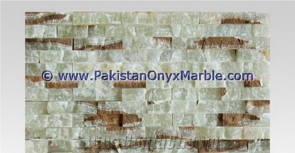 Professional Manufacture Green Onyx Mosaic Tiles Collections