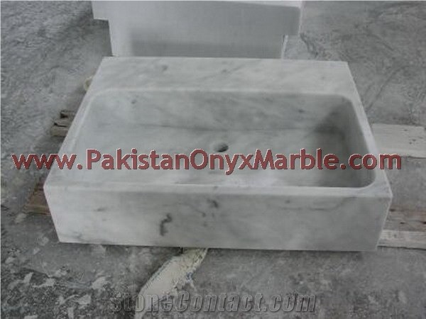 The Most Beatifull Ziarat White (Carrara White) Marble Sinks and Basins