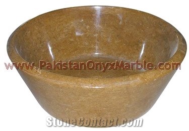 Top Quality Indus Gold (Inca Gold) Marble Sinks Basins