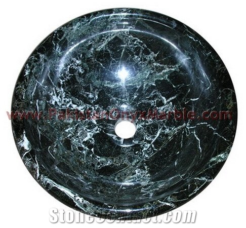 Wholesale Hand Painted Black Zebra Marble Sinks and Basins