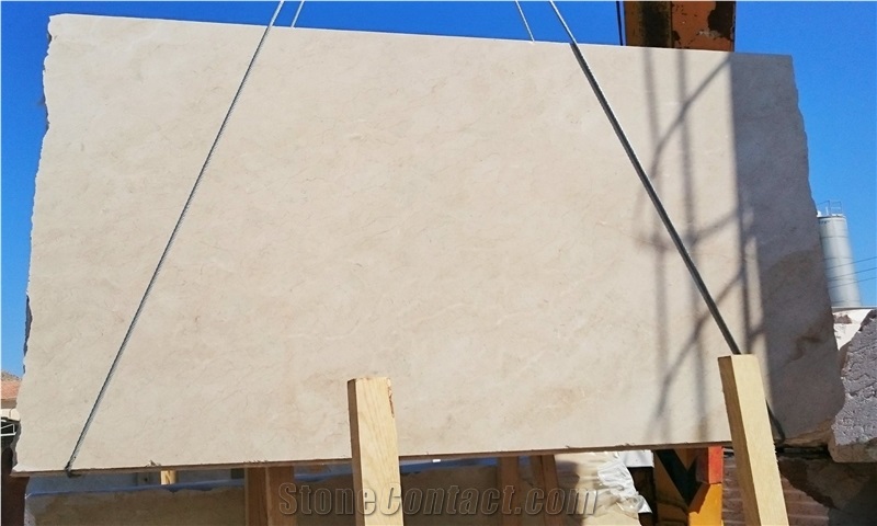 Crema Marfil Standard Polished Slabs, Tiles