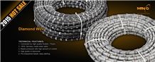 8.8mm 9.0mm Diamond Wire Saw for Granite