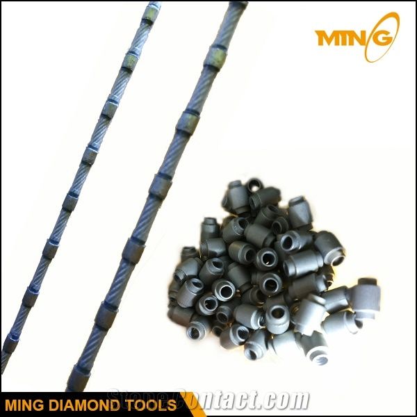 Best Quality 9.0mm 7.3mm Diamond Wire Sintered Beads for Granite Cutting