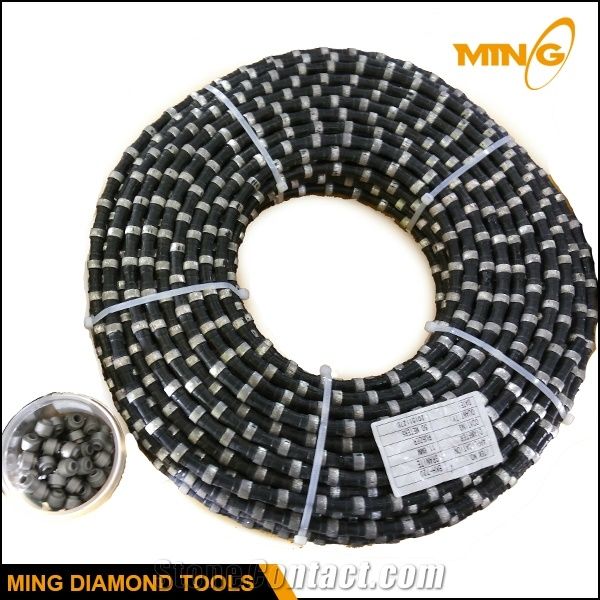 High Quality Sintered Beads 11.5mm Diamond Quarry Wire for Granite