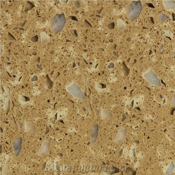 Multicolor Quartz Slab Ot 0306 for Kitchen and Vanity