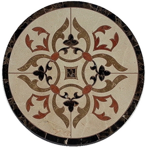Marble Round Medallions Flower Tiles Floor Medallions