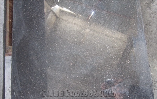 Black Galaxy Granite Half Slabs, Granite Floor Tiles