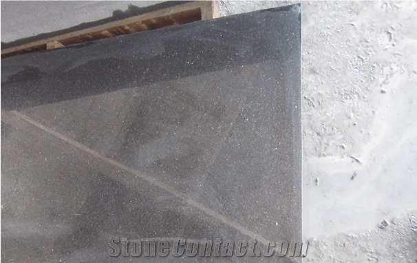 Black Galaxy Granite Half Slabs, Granite Floor Tiles