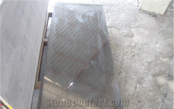 Black Galaxy Granite Half Slabs, Granite Floor Tiles