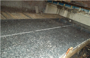 Brown Pearl Granite Polished Half Slabs, Norway Blue Granite