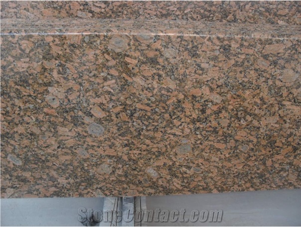 Giallo Fiorito Granite Kitchen Countertop,Polished,Full Bullnose