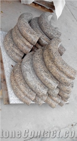 Gold Mary Granite Colunm Bases
