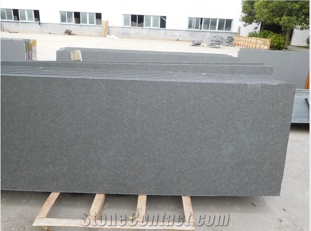India Black Granite Half Slabs Polished,Water-Jet