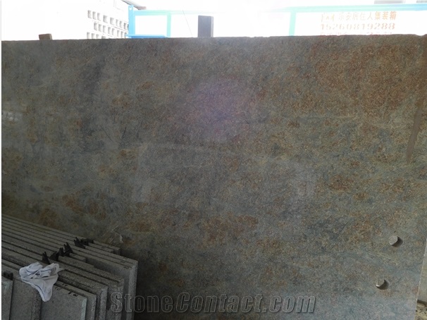 Jiangxi Ocean Green Granite Polished Kitchen Countertops,Kitchen Top,Bench Top,Worktop,Sharp Groove