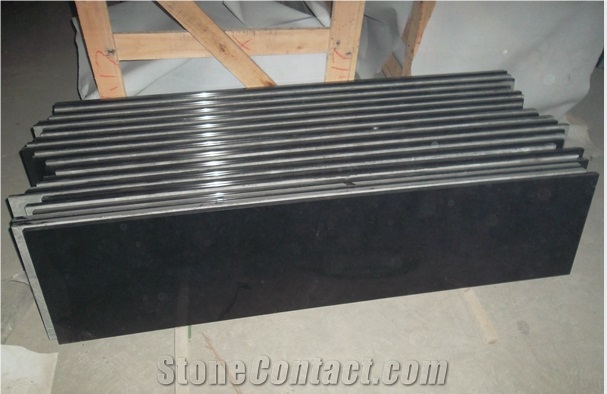 Mongolia Black Countertops, Black Granite Kitchen Countertops,Polished
