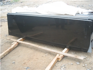 Mongolia Black Half Slabs, Black Granite Wall/Floor Covering,Polished