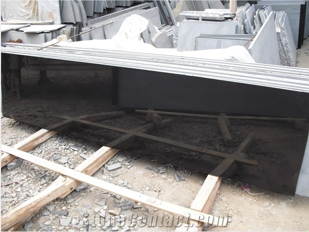Mongolia Black Half Slabs, Black Granite Wall/Floor Covering,Polished