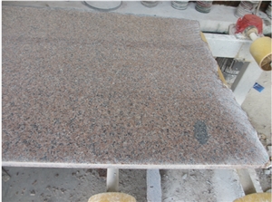 Mulan Red Granite Half Slabs Flamed Polished