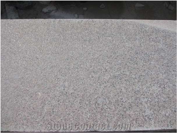 Mulan Red Granite Half Slabs Flamed Polished