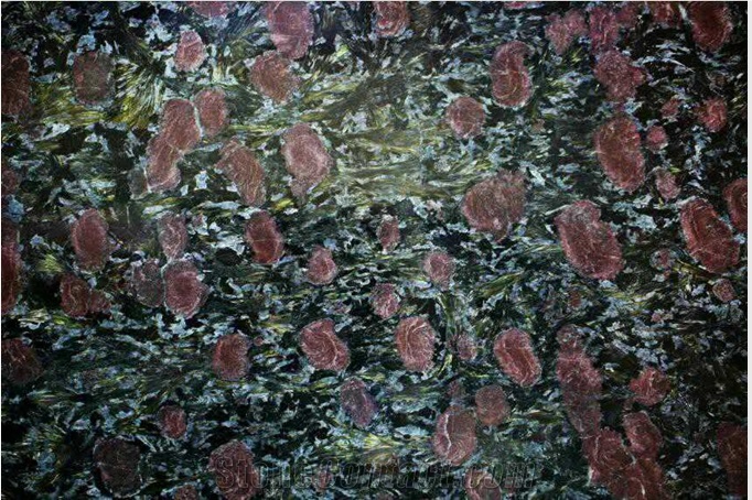 Night Rose Granite Polished Big Slabs, China Black Granite