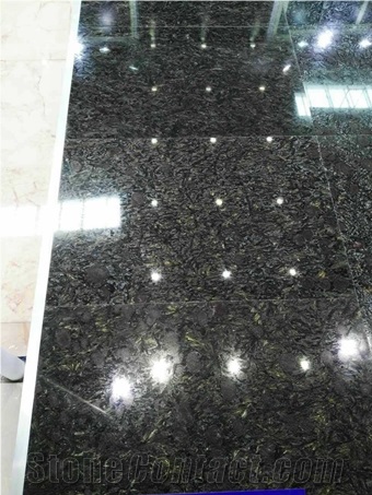 Night Rose Granite Polished Big Slabs, China Black Granite